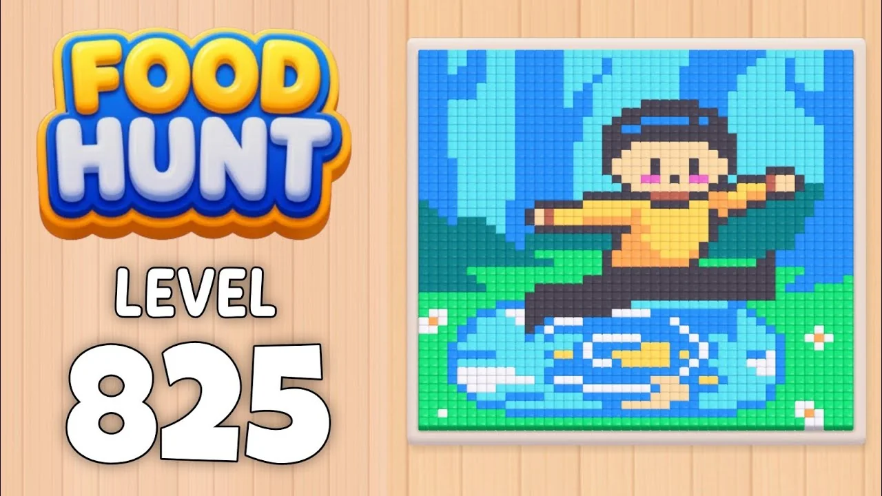 Food Hunt Level 825 board layout