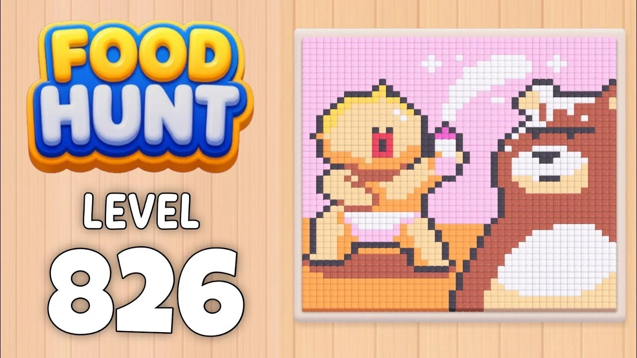 Food Hunt Level 826 board layout