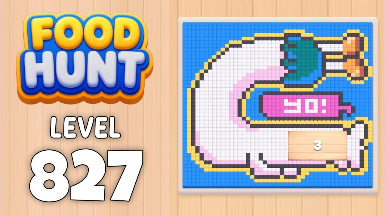 Food Hunt Level 827 board layout