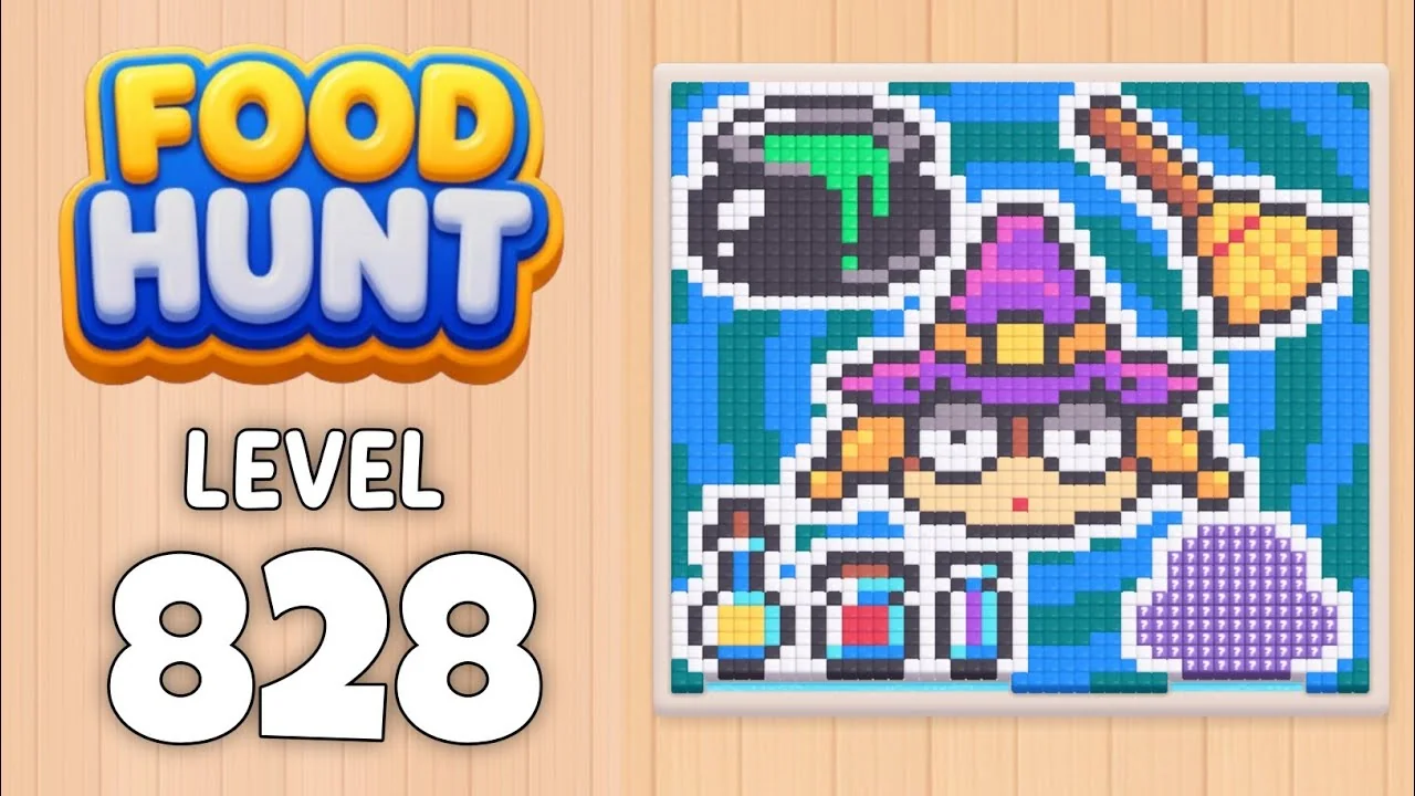 Food Hunt Level 828 board layout