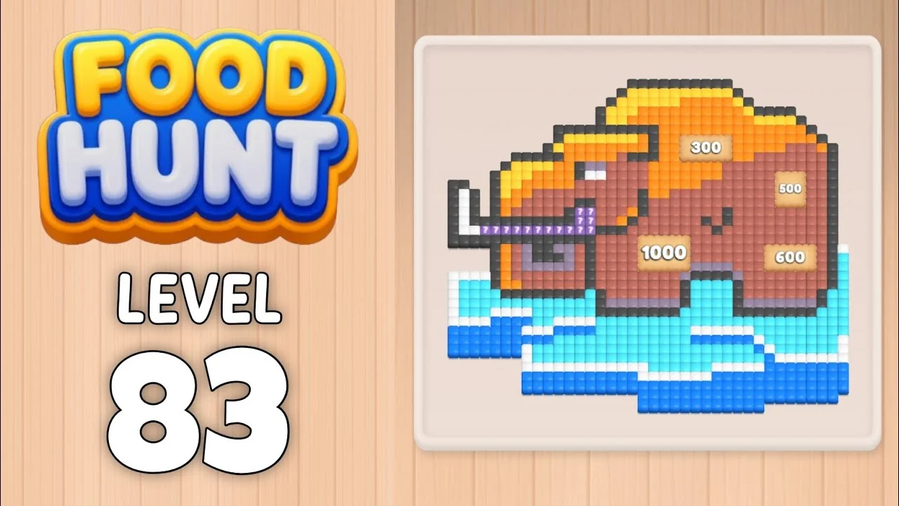 Food Hunt Level 83 board layout