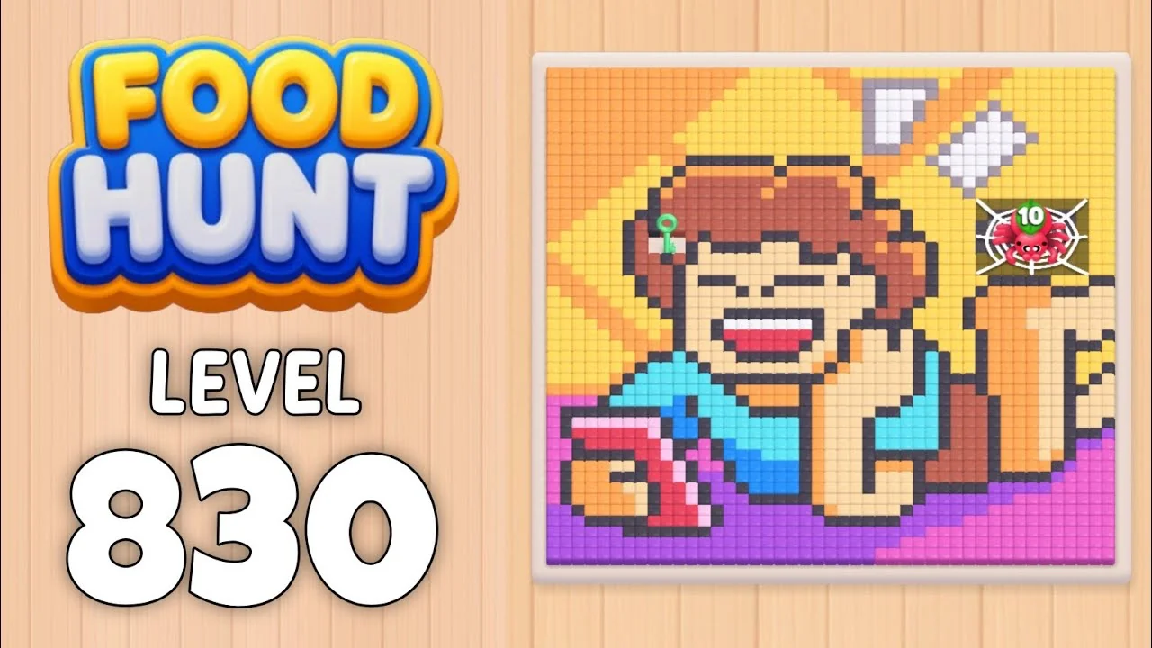Food Hunt Level 830 board layout