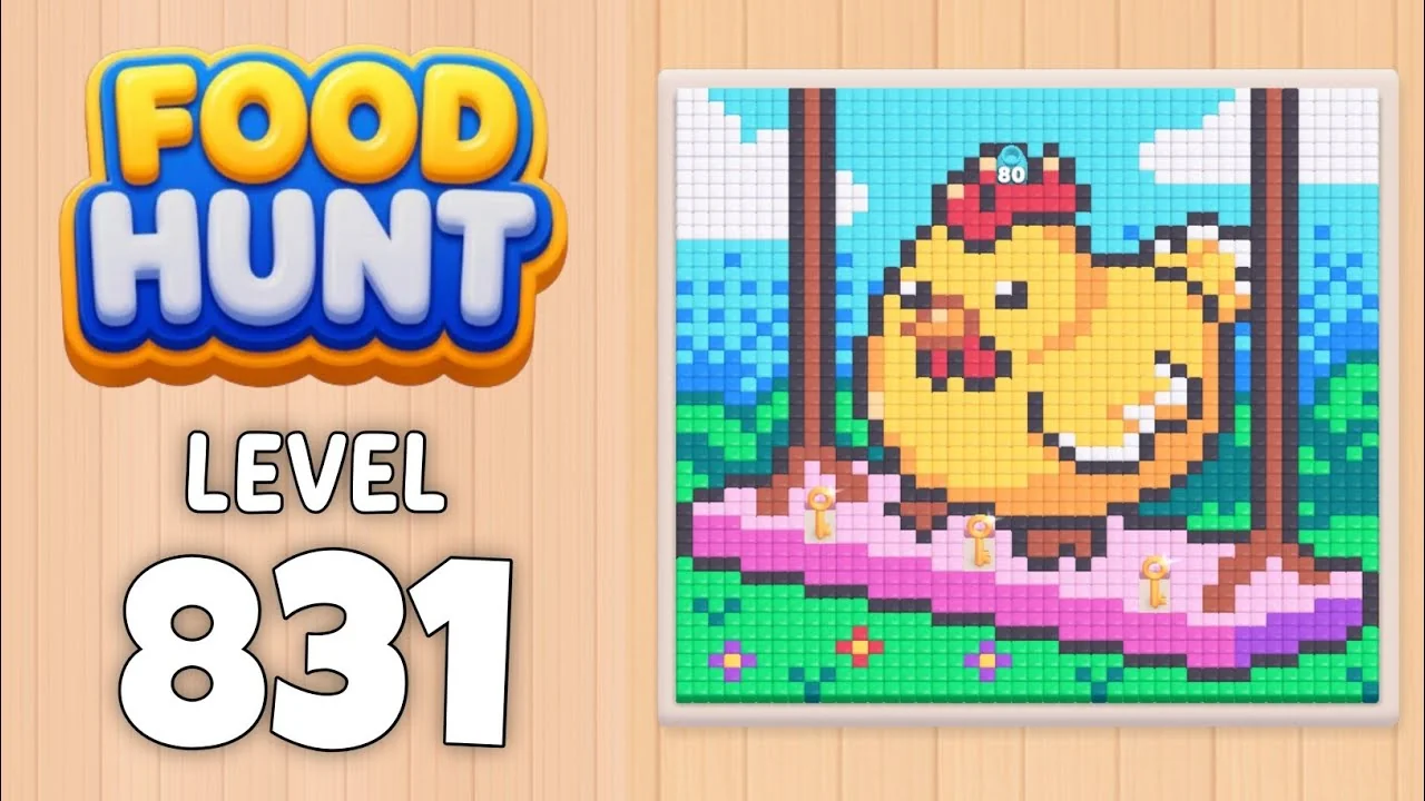 Food Hunt Level 831 board layout