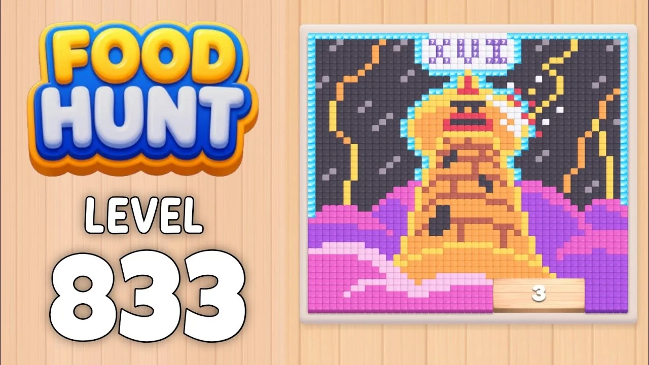 Food Hunt Level 833 board layout