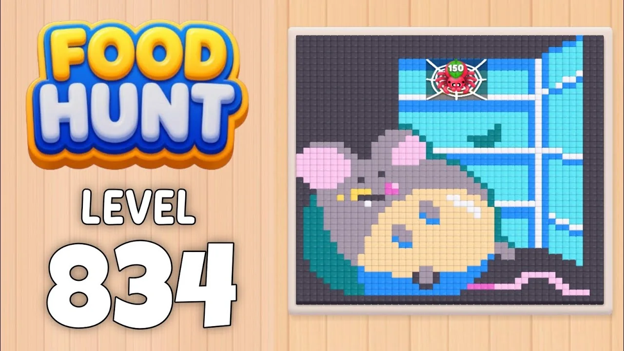Food Hunt Level 834 board layout