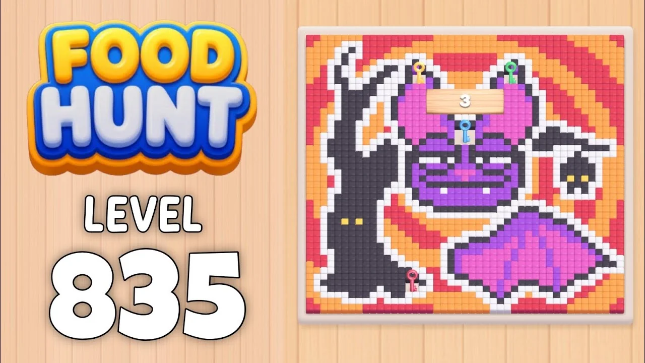 Food Hunt Level 835 board layout