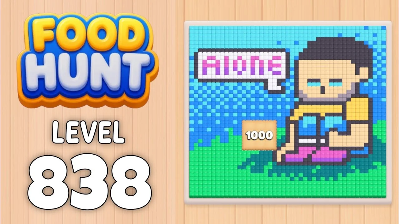 Food Hunt Level 838 board layout