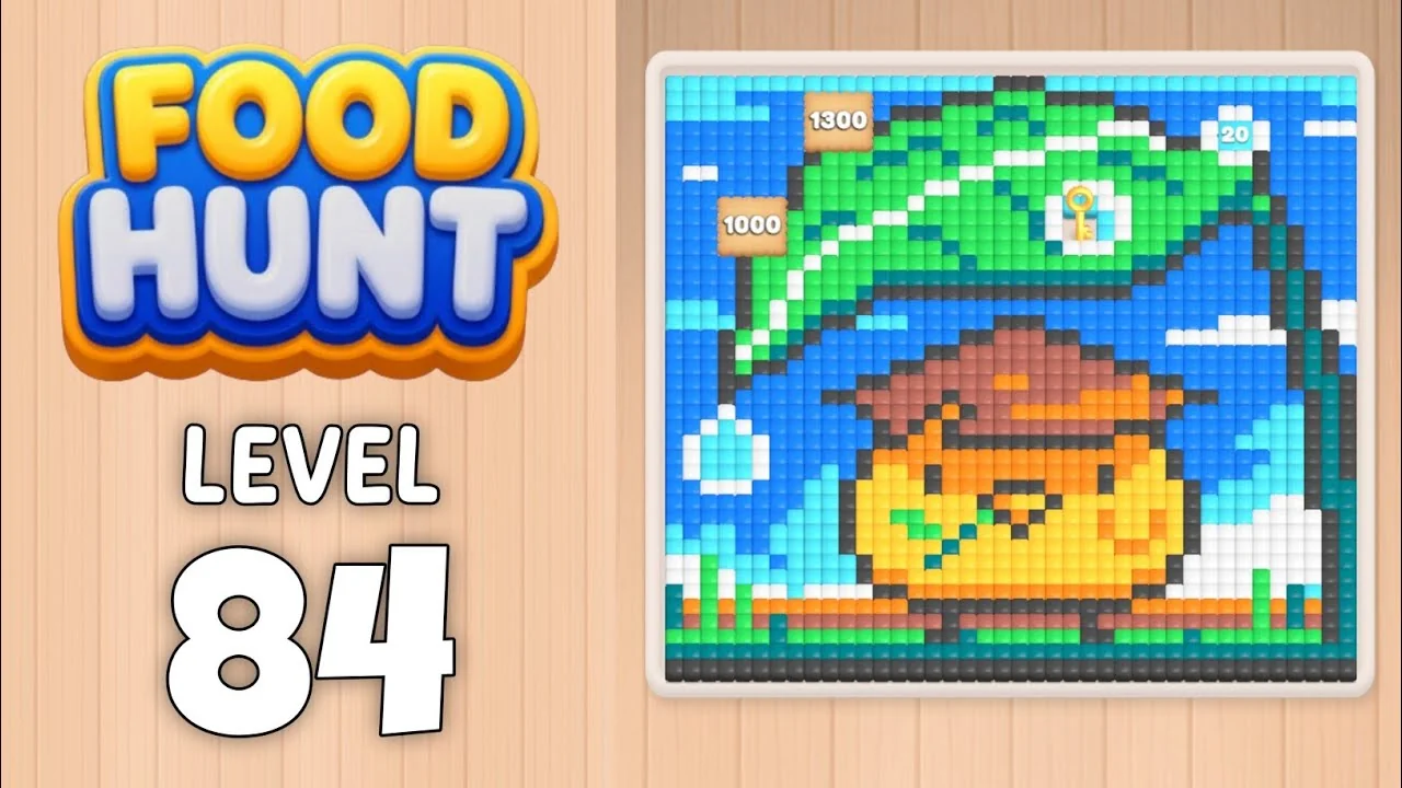 Food Hunt Level 84 board layout