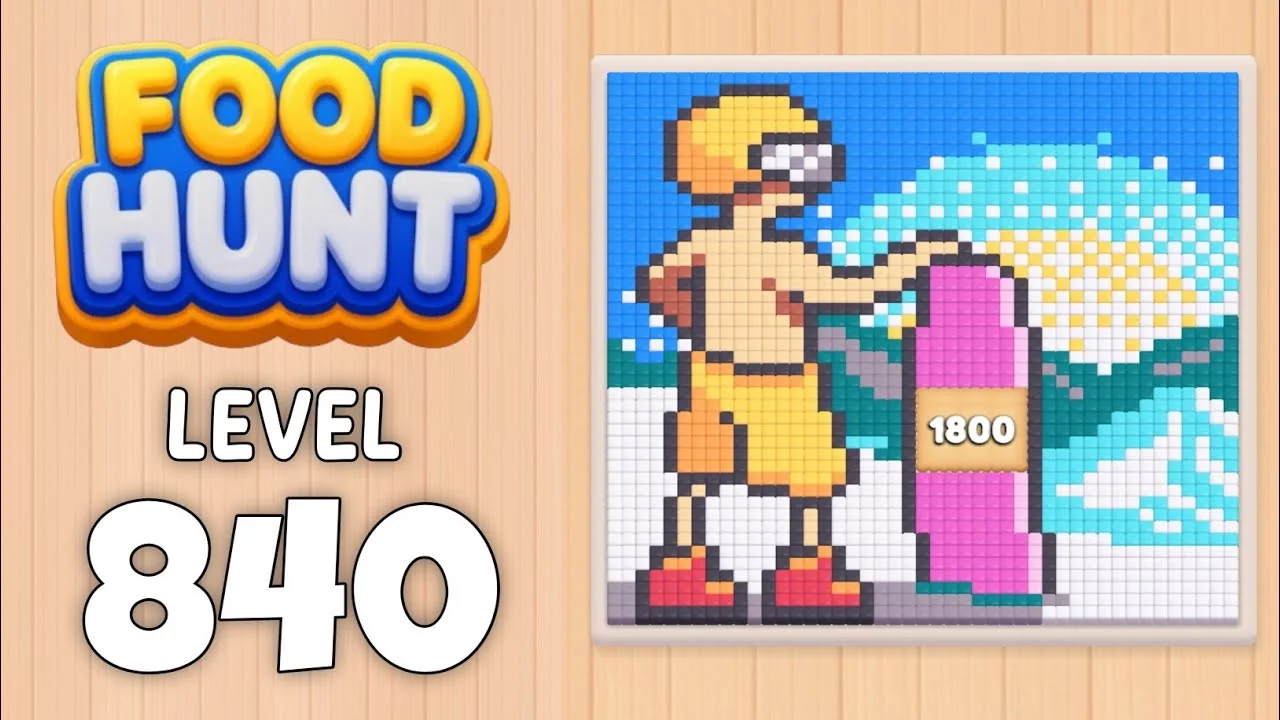 Food Hunt Level 840 board layout