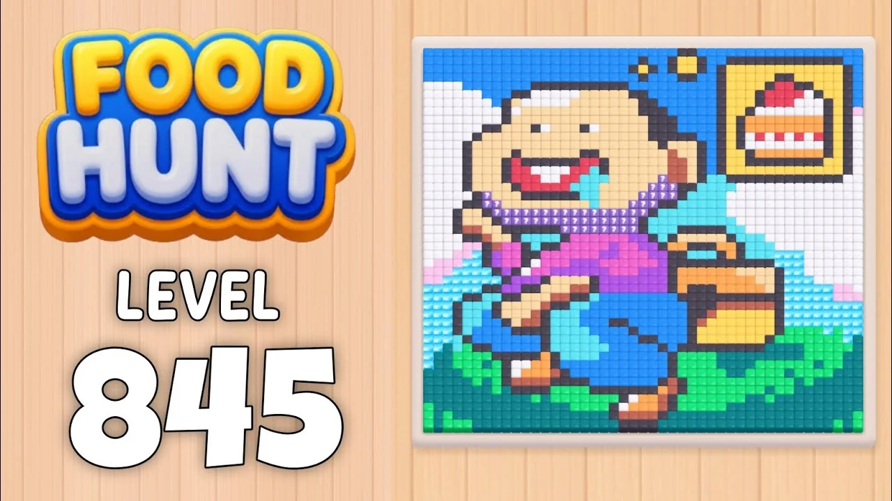 Food Hunt Level 845 board layout