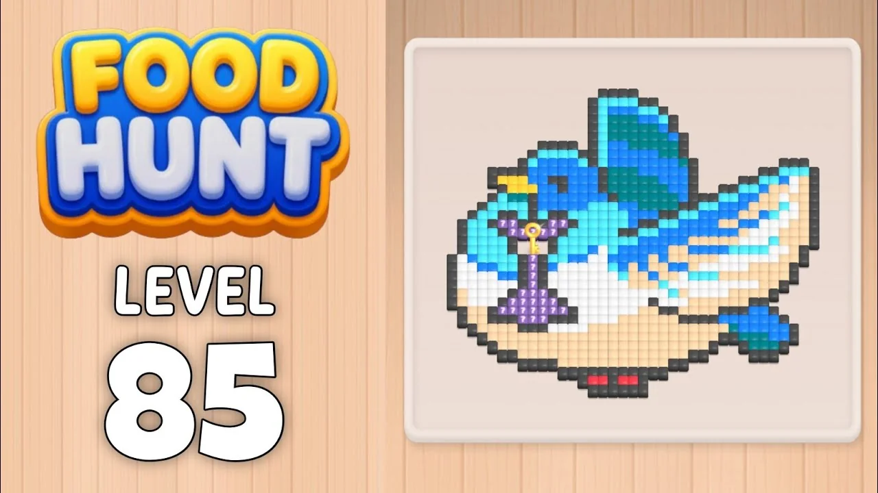 Food Hunt Level 85 board layout