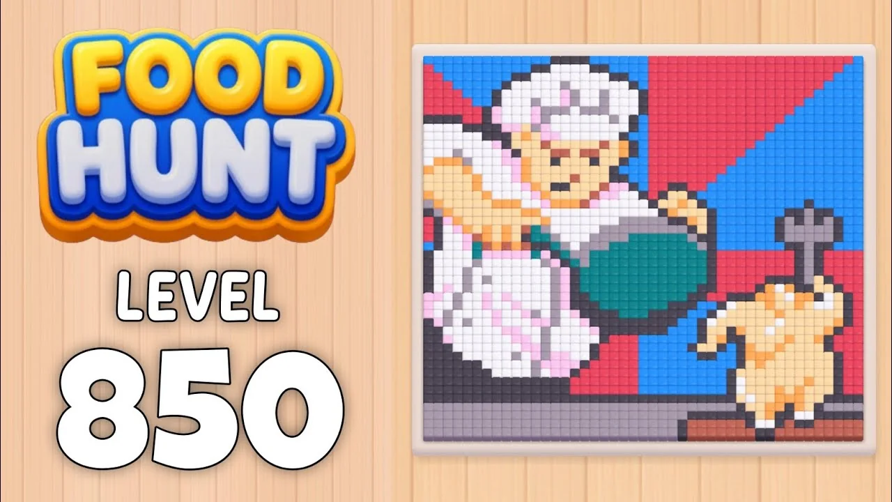 Food Hunt Level 850 board layout