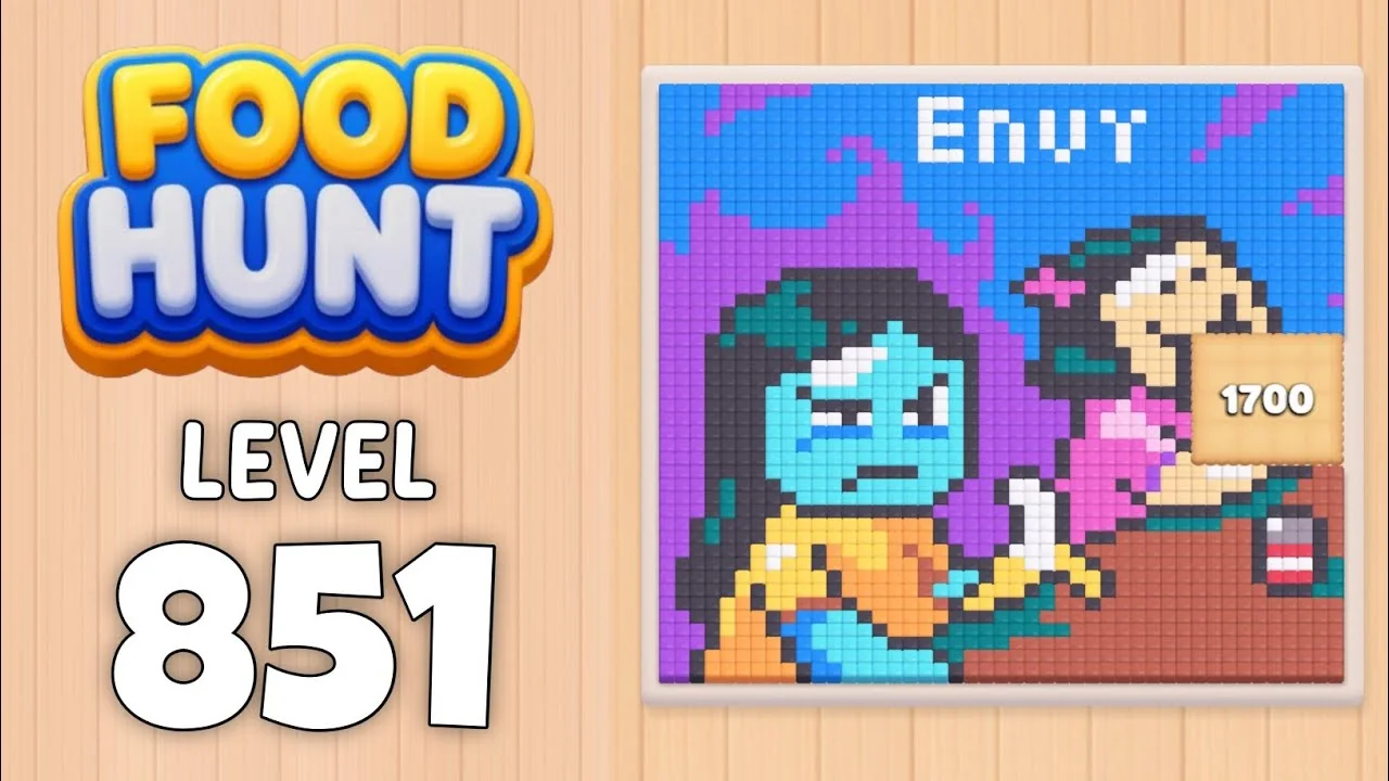 Food Hunt Level 851 board layout