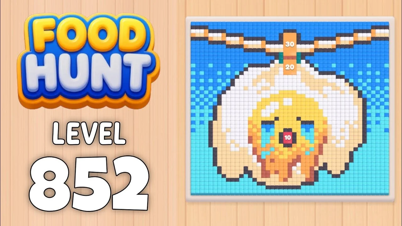 Food Hunt Level 852 board layout