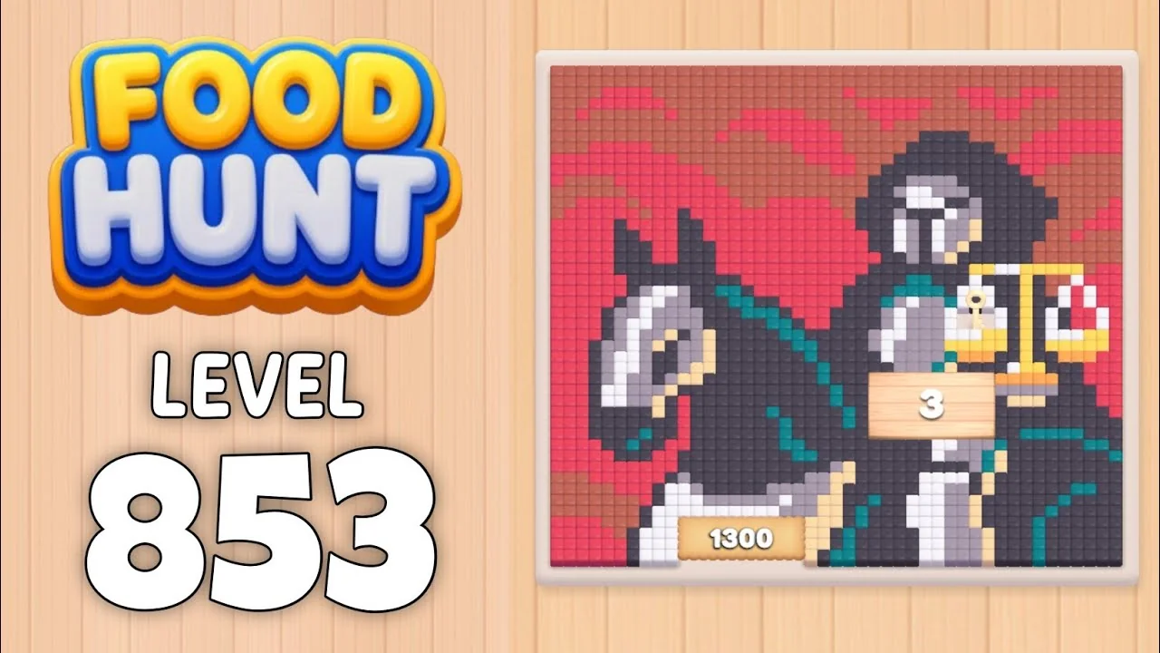 Food Hunt Level 853 board layout