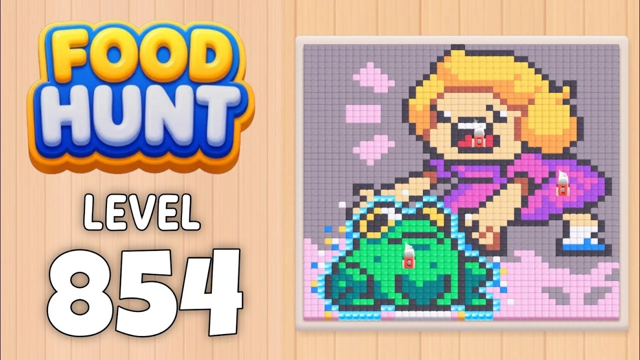 Food Hunt Level 854 board layout
