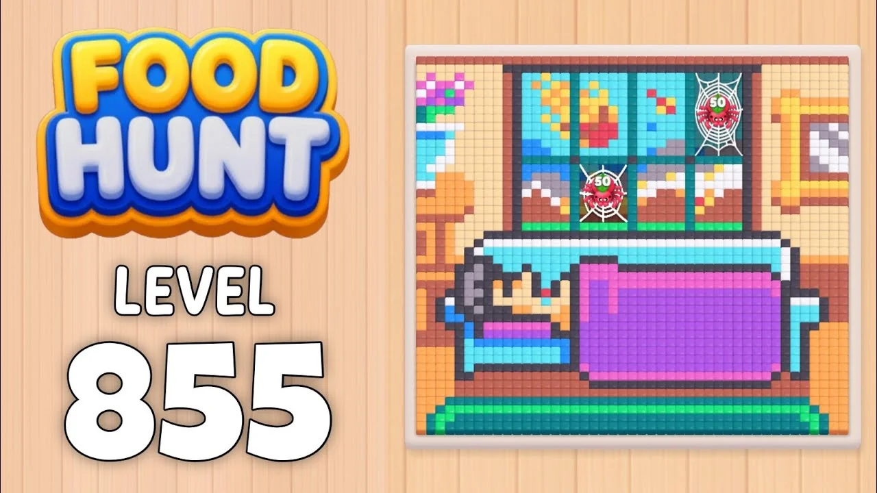 Food Hunt Level 855 board layout
