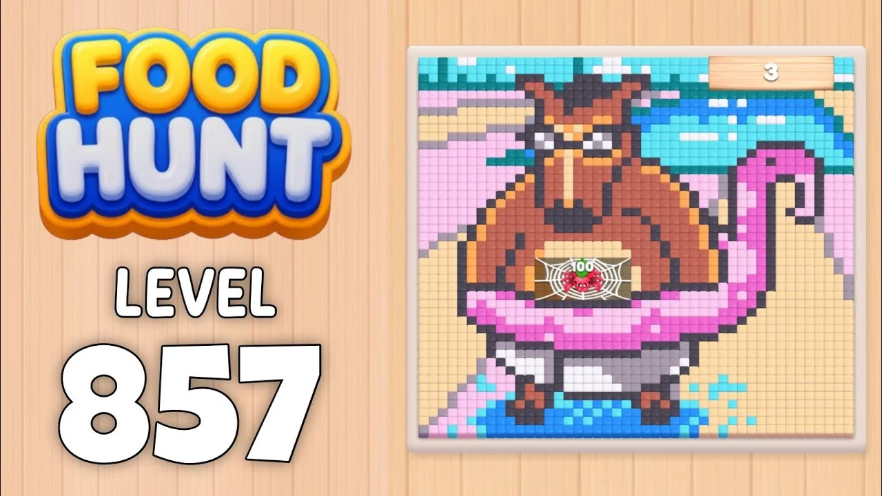 Food Hunt Level 857 board layout