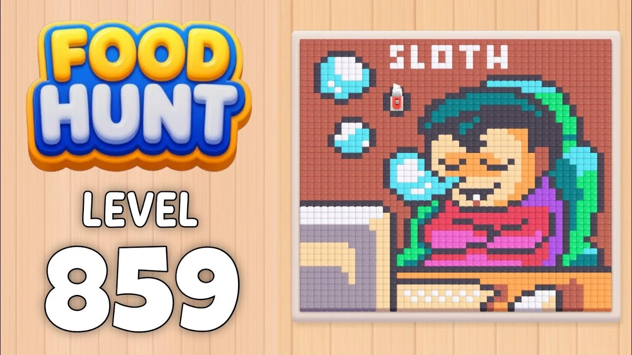 Food Hunt Level 859 board layout