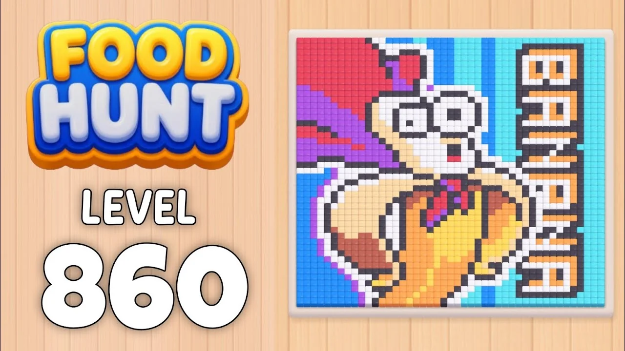 Food Hunt Level 860 board layout