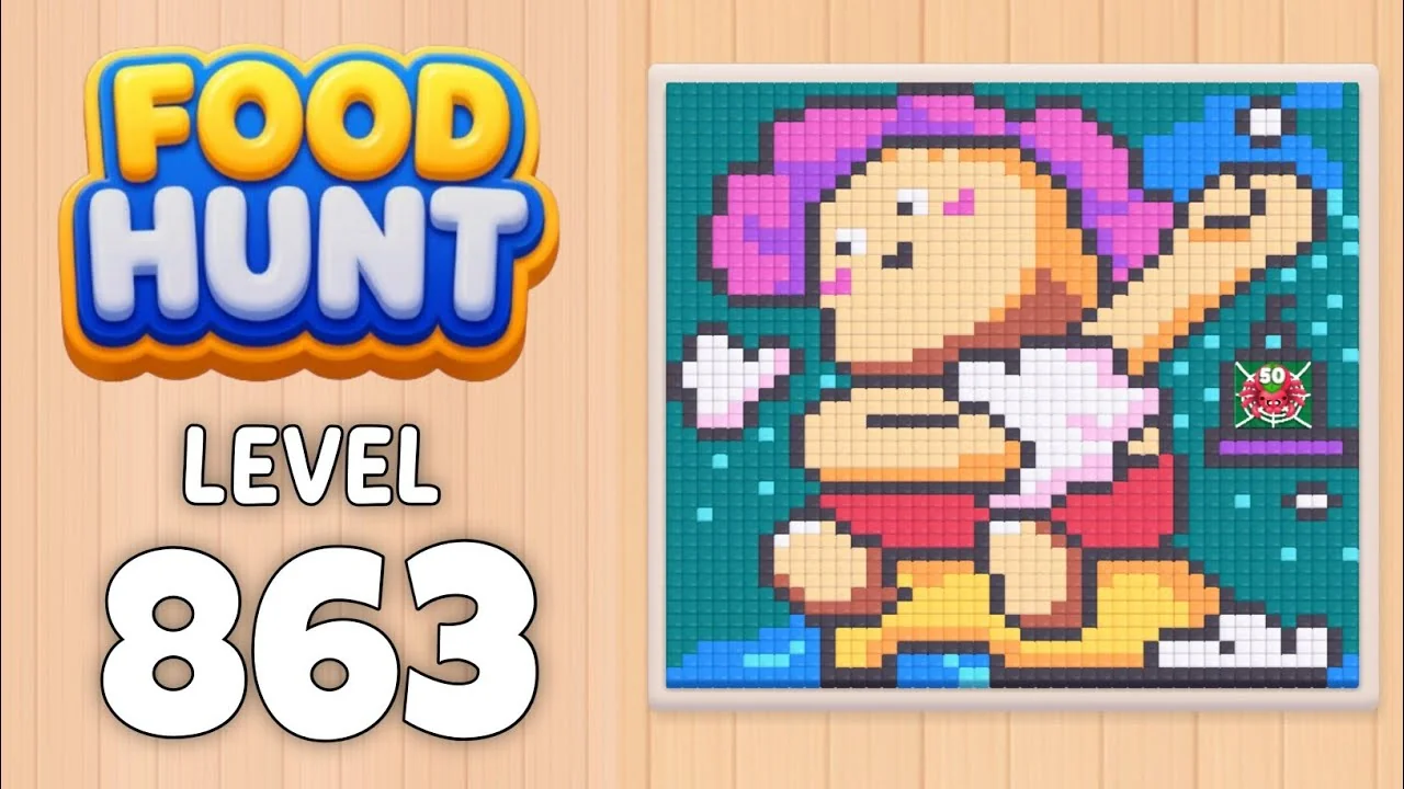 Food Hunt Level 863 board layout