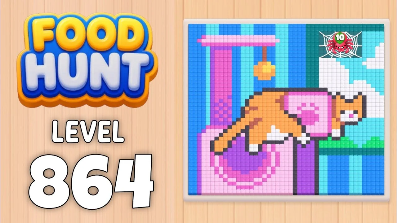 Food Hunt Level 864 board layout