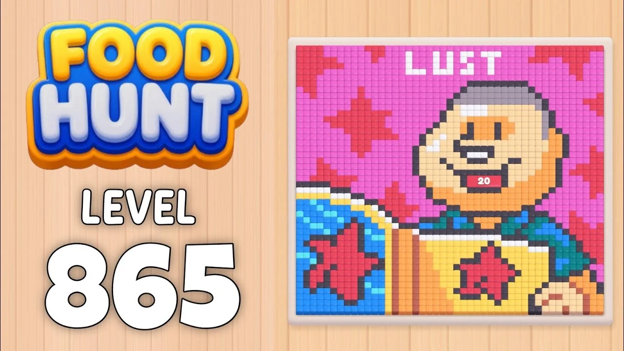 Food Hunt Level 865 board layout