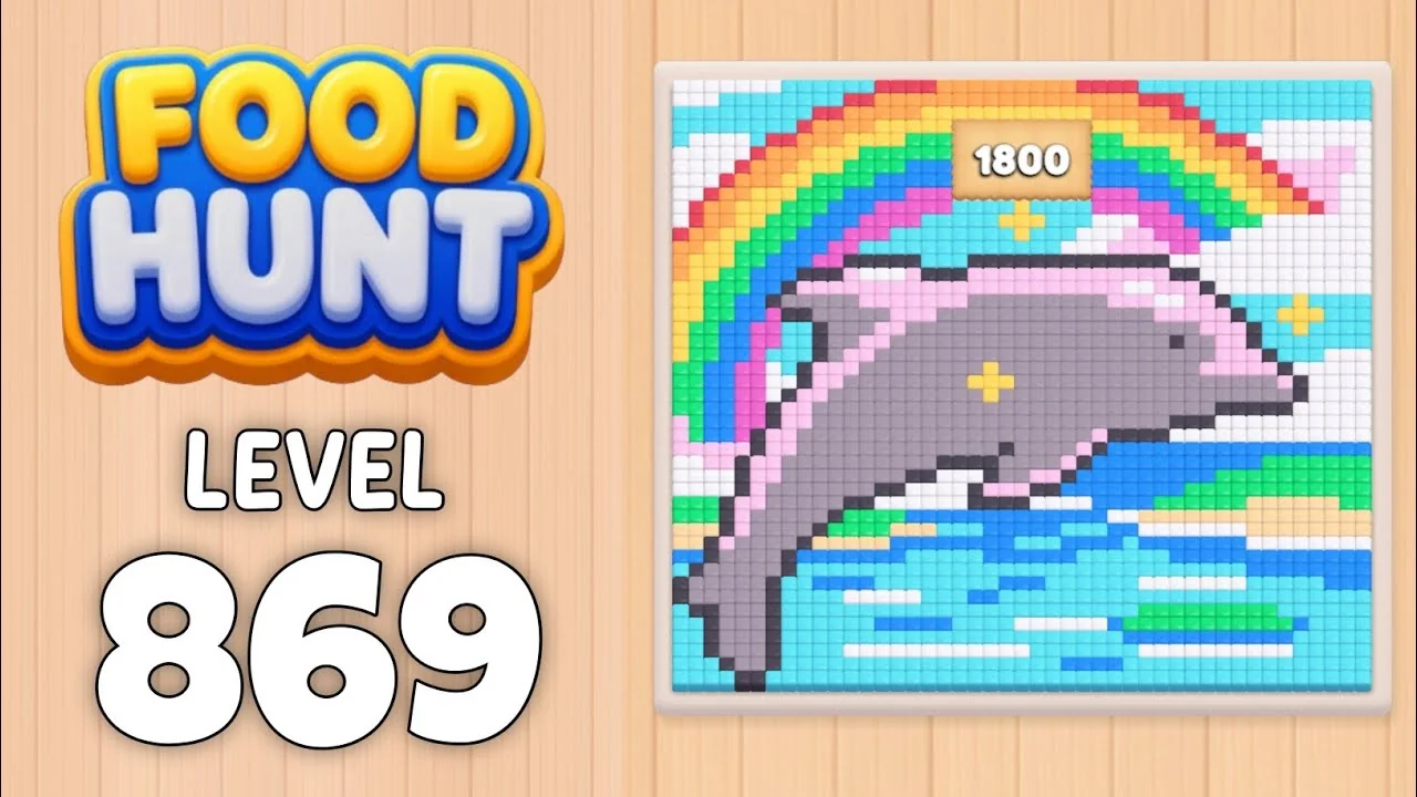 Food Hunt Level 869 board layout