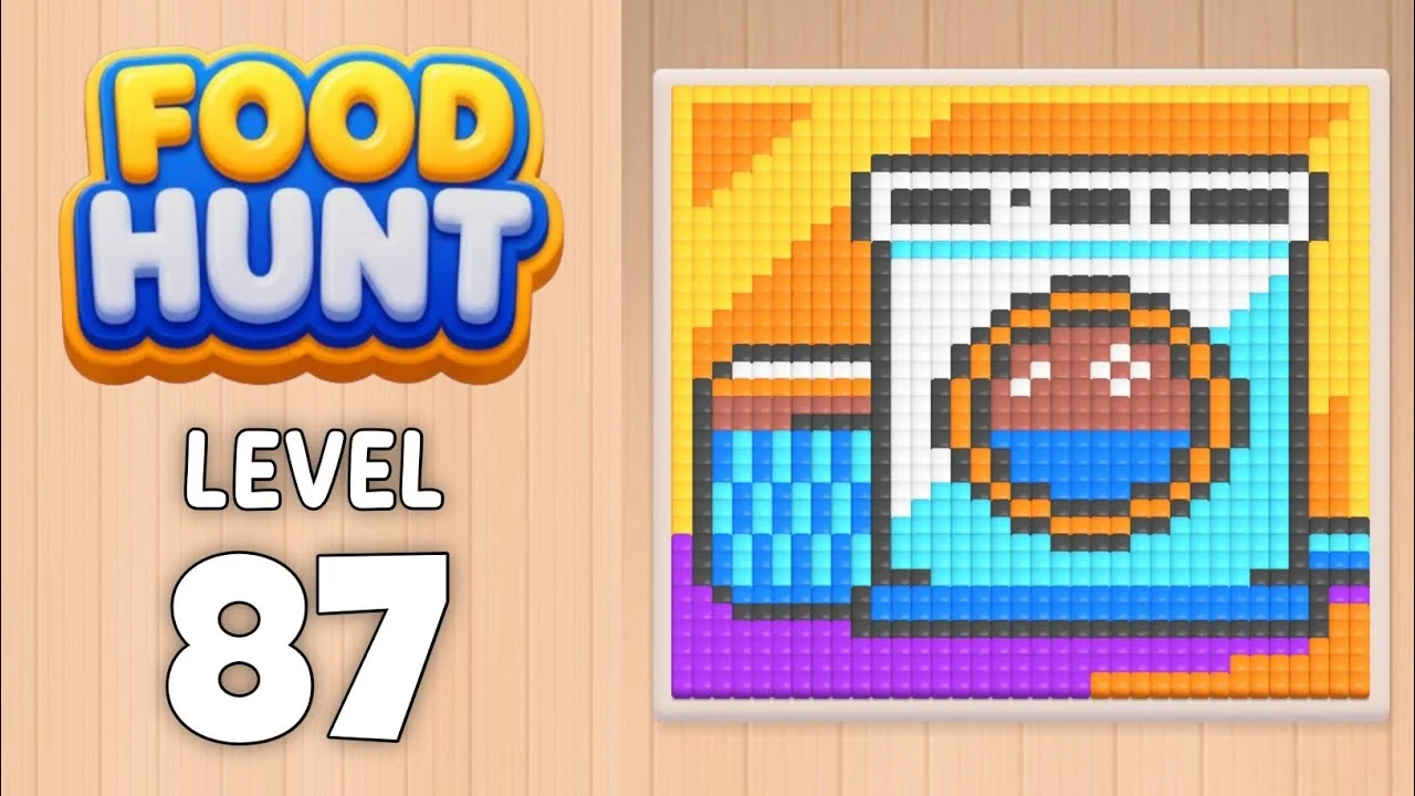 Food Hunt Level 87 board layout