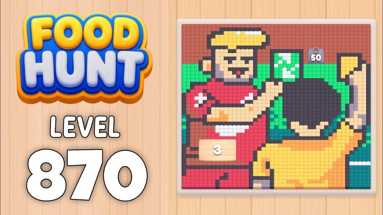 Food Hunt Level 870 board layout