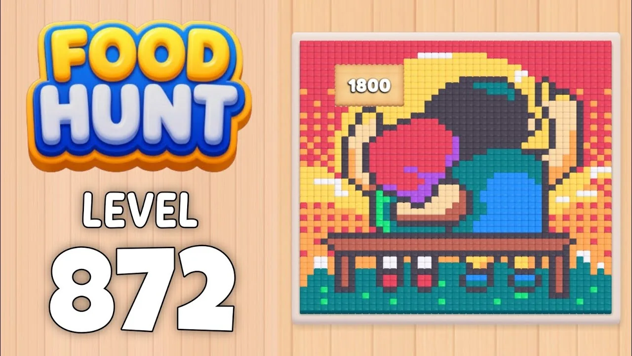Food Hunt Level 872 board layout