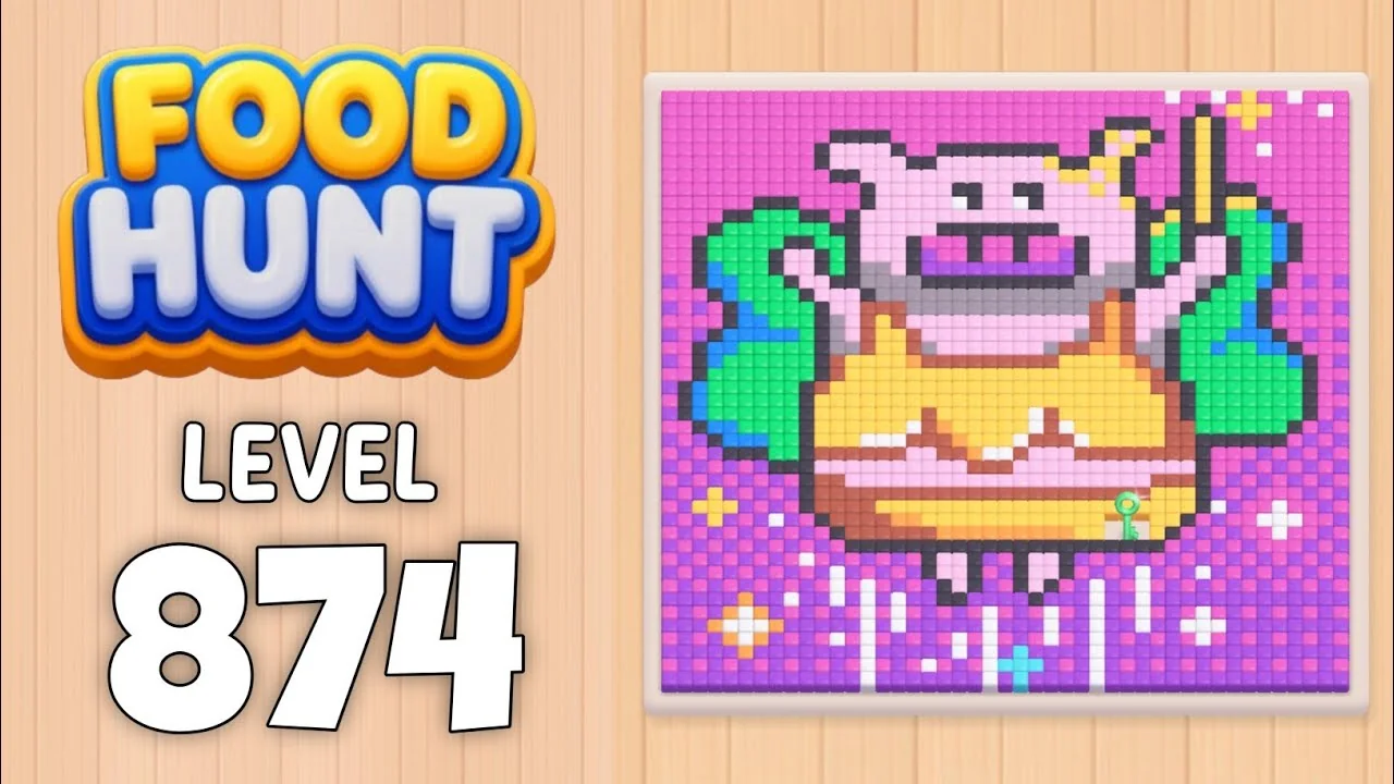 Food Hunt Level 874 board layout