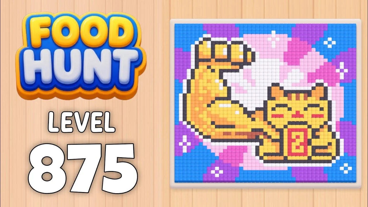 Food Hunt Level 875 board layout