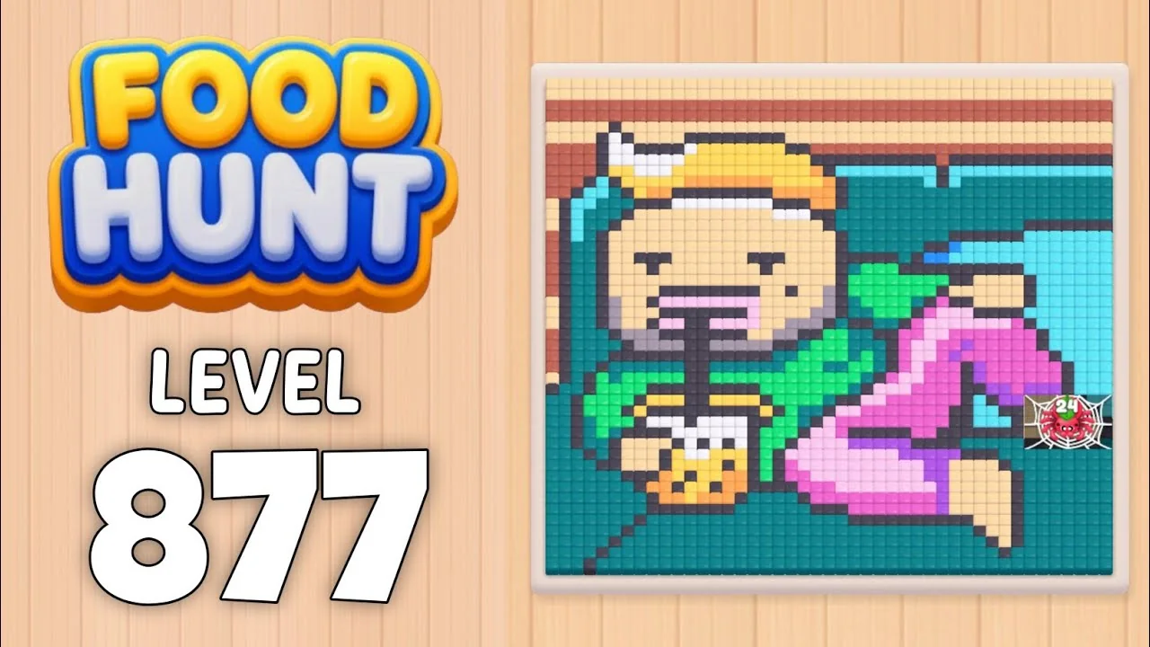 Food Hunt Level 877 board layout