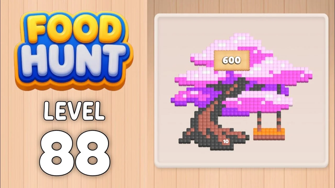 Food Hunt Level 88 board layout