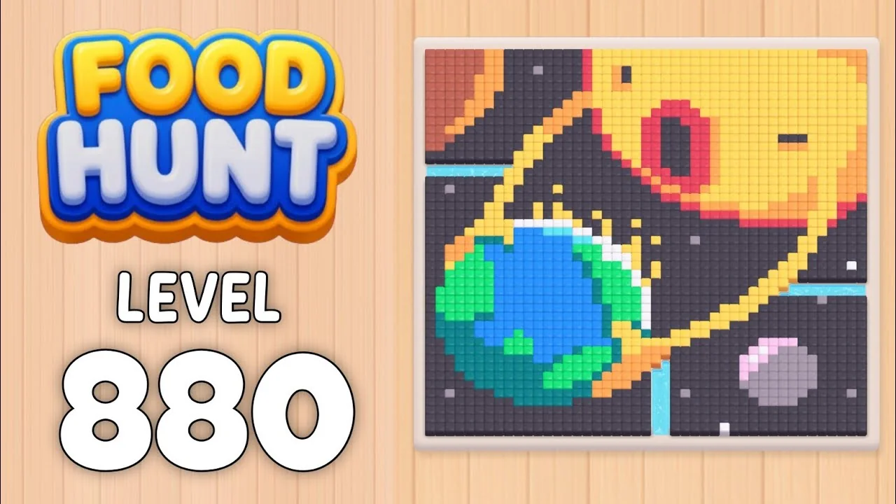 Food Hunt Level 880 board layout