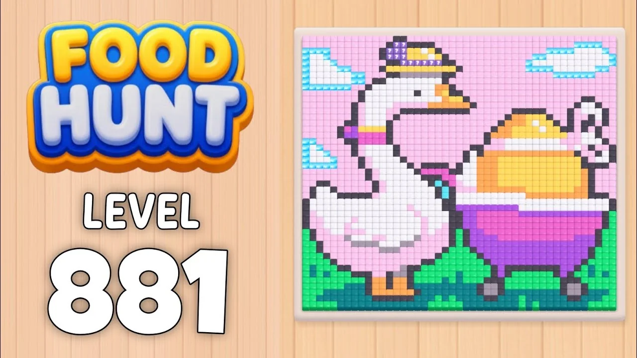 Food Hunt Level 881 board layout