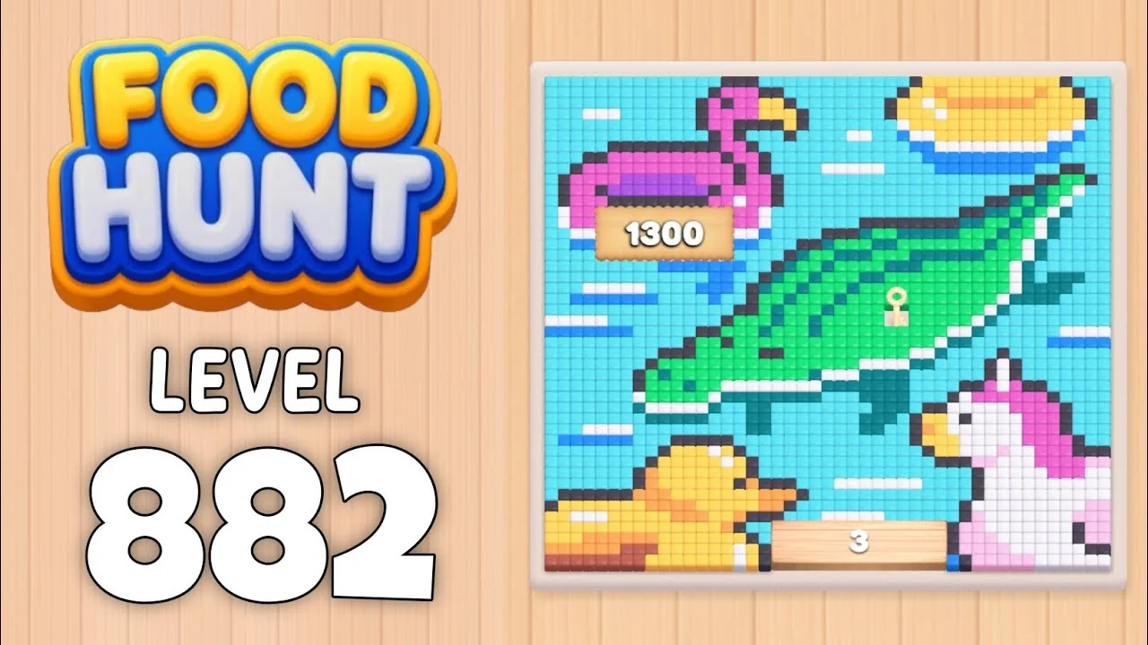 Food Hunt Level 882 board layout