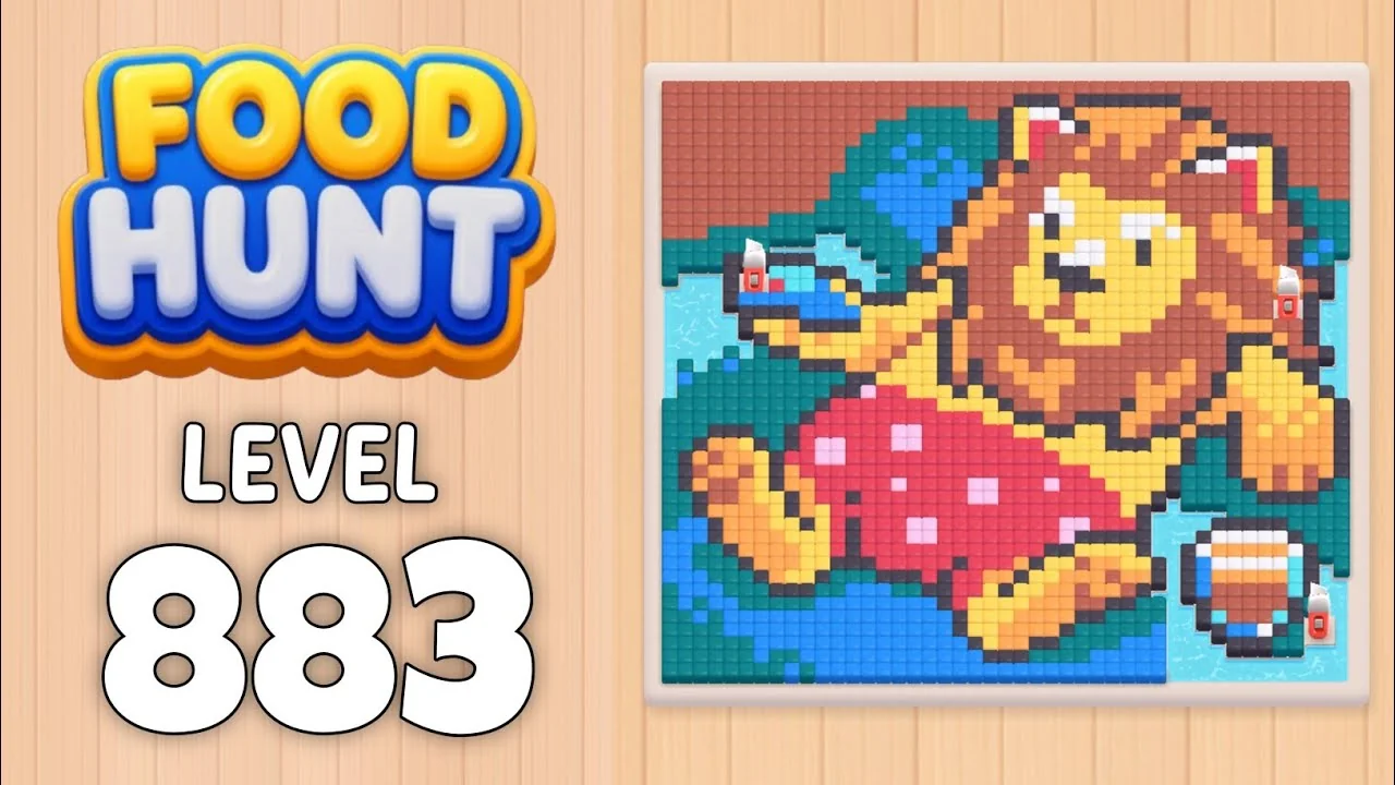 Food Hunt Level 883 board layout