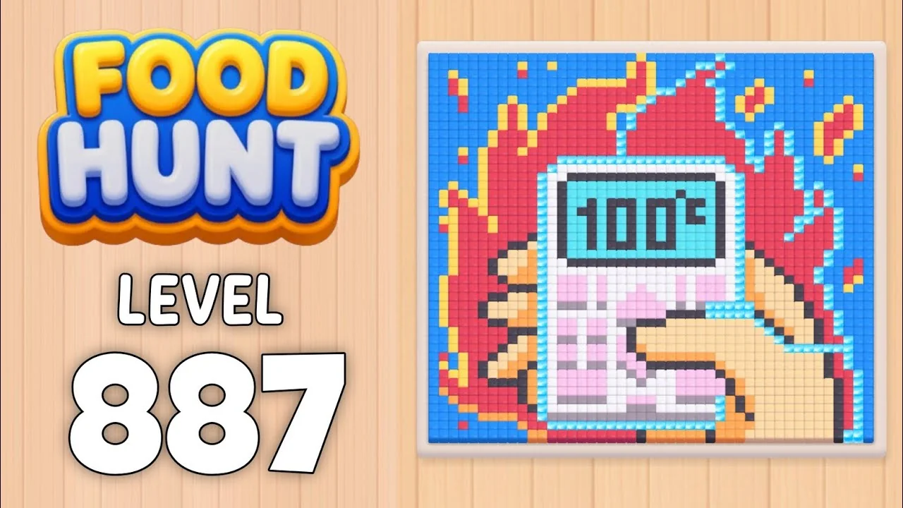 Food Hunt Level 887 board layout