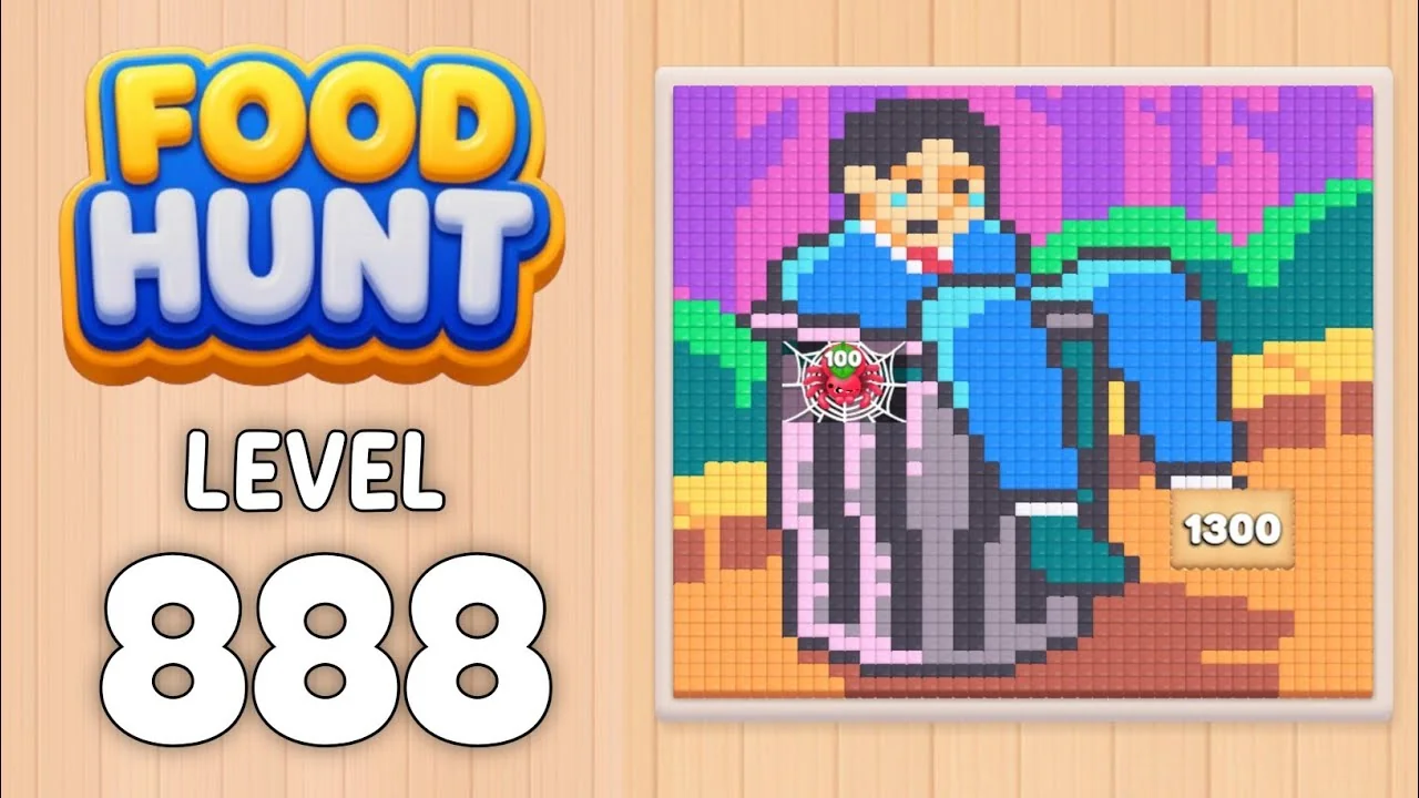 Food Hunt Level 888 board layout