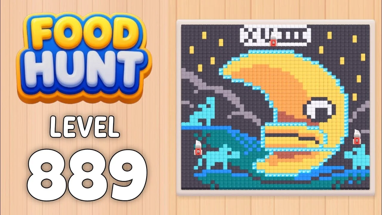Food Hunt Level 889 board layout