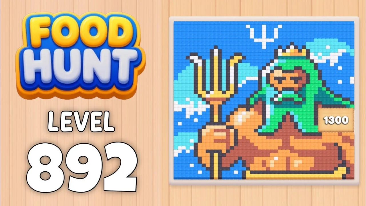 Food Hunt Level 892 board layout