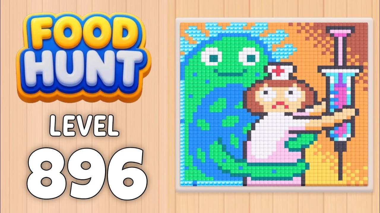 Food Hunt Level 896 board layout