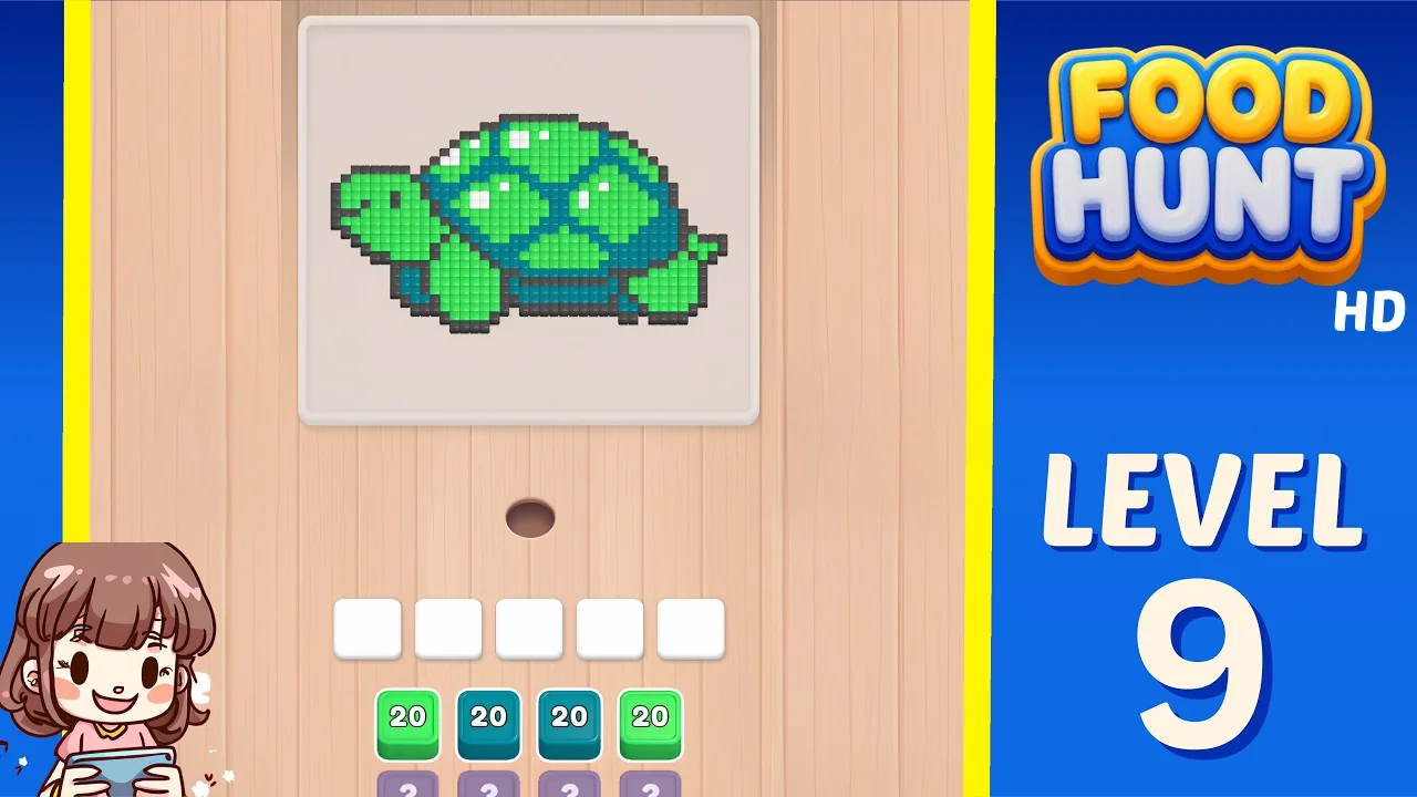 Food Hunt Level 9 board layout