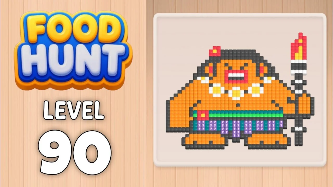 Food Hunt Level 90 board layout
