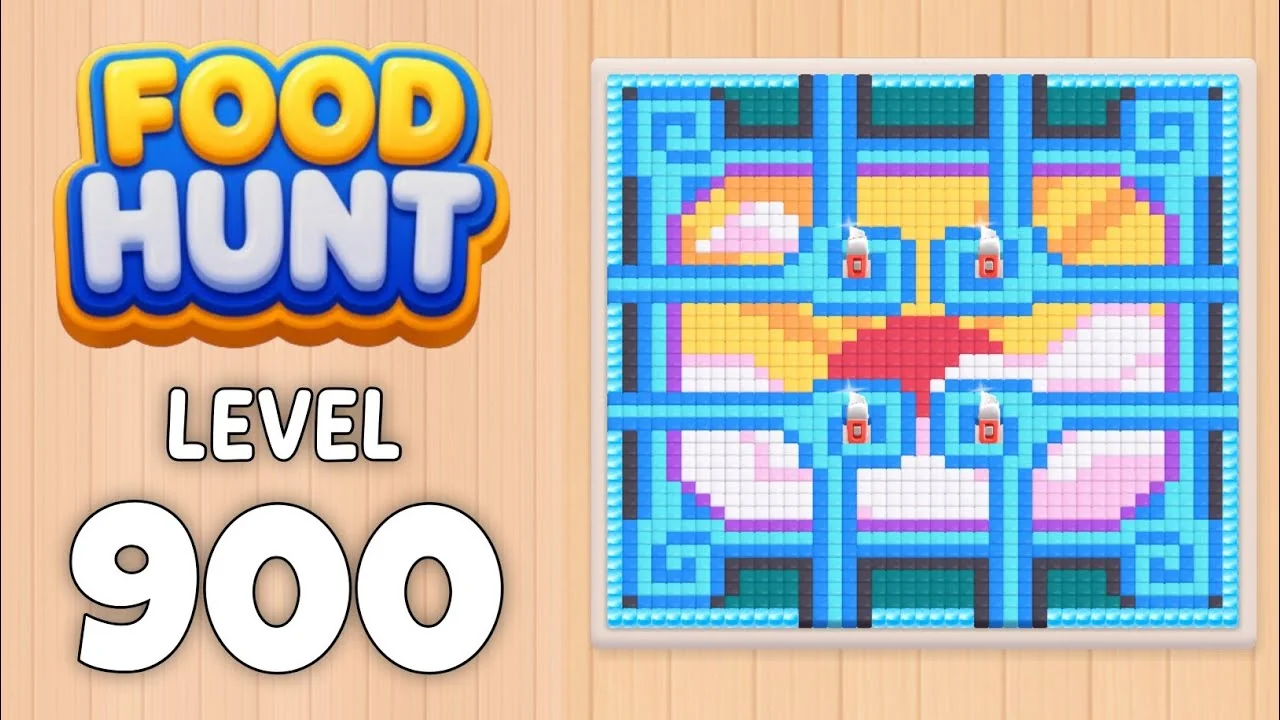 Food Hunt Level 900 board layout