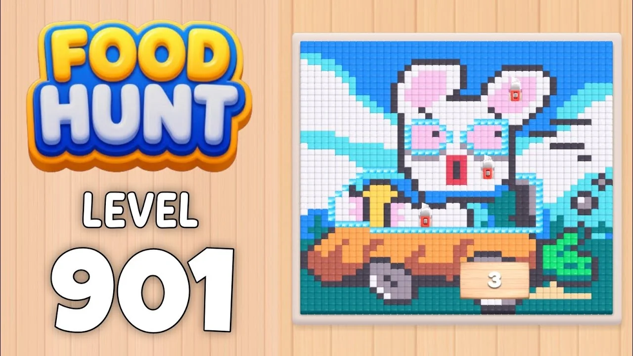 Food Hunt Level 901 board layout