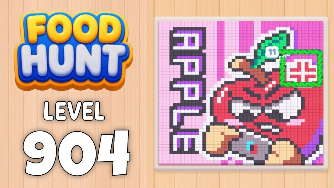 Food Hunt Level 904 board layout