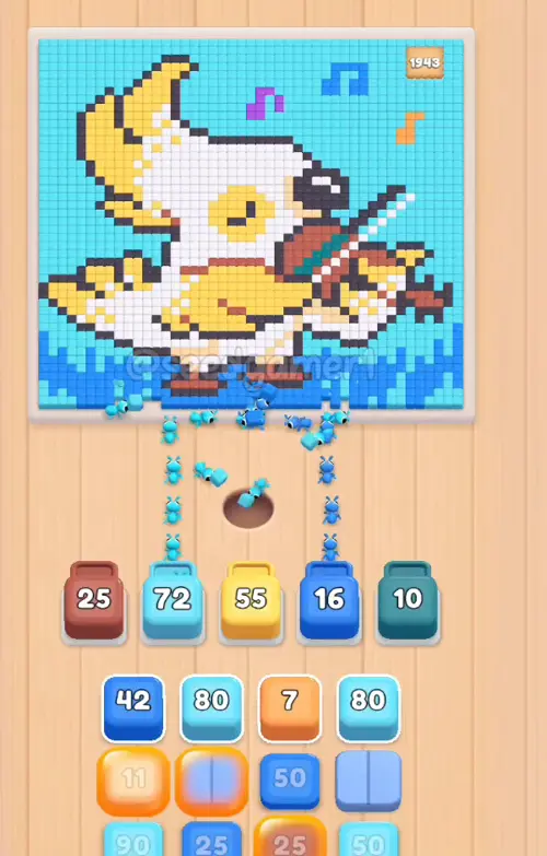 All five slots are filled inside six seconds